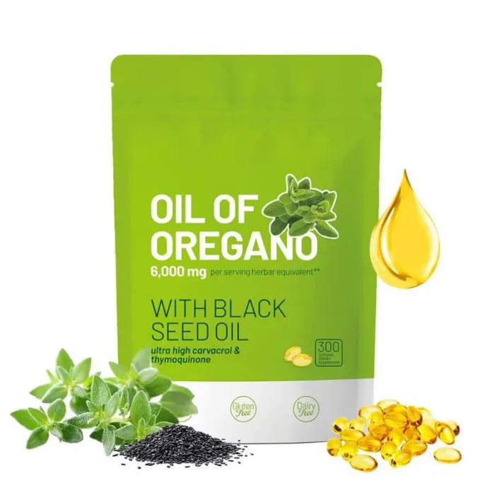 Oil of Oregano with Black Seed Oil 300 Capsules